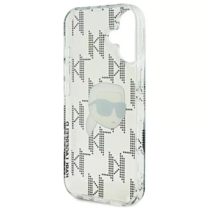 Karl Lagerfeld IML Karl Head Electroplated – Dėklas iPhone 16 (skaidrus)