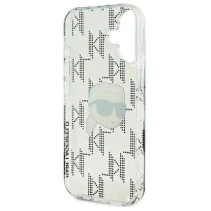 Karl Lagerfeld IML Karl Head Electroplated – Dėklas iPhone 16 (skaidrus)