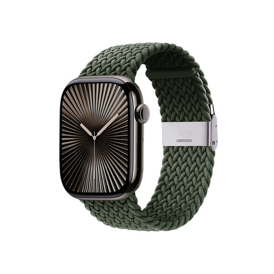 Crong Wave Band – Pintinė apyrankė skirta Apple Watch 44/45/46/49 mm (žalia)