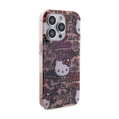 Hello Kitty IML žymos „Graffiti“ – „iPhone 13 Pro“ dėklas (rožinis)