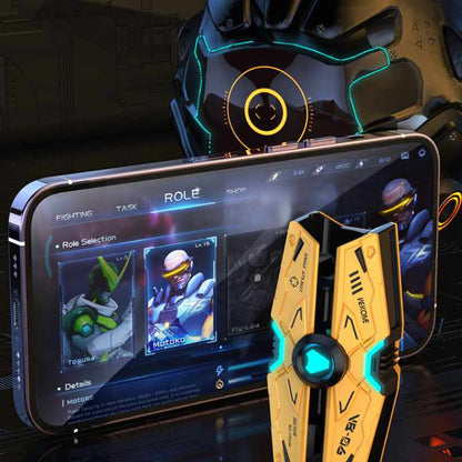 WEKOME VB06 Mecha Series - belaidės "Bluetooth V5.3" TWS ausinės su įkrovimo dėklu (geltonos)