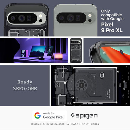 Spigen Ultra Hybrid – dėklas, skirtas „Google Pixel 9 Pro XL“ („Zero One“)