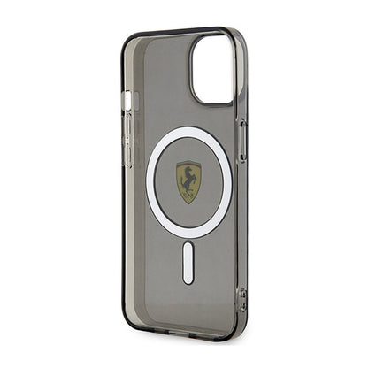 Ferrari Translucent MagSafe – dėklas, skirtas „iPhone 14“ (juoda)