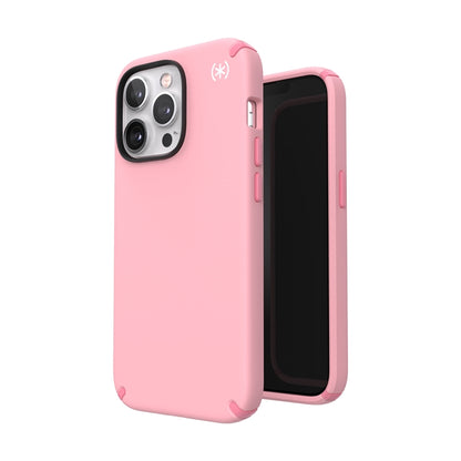Speck Presidio2 Pro – dėklas iPhone 13 Pro su MICROBAN danga (Rosy Pink/Vintage Rose)