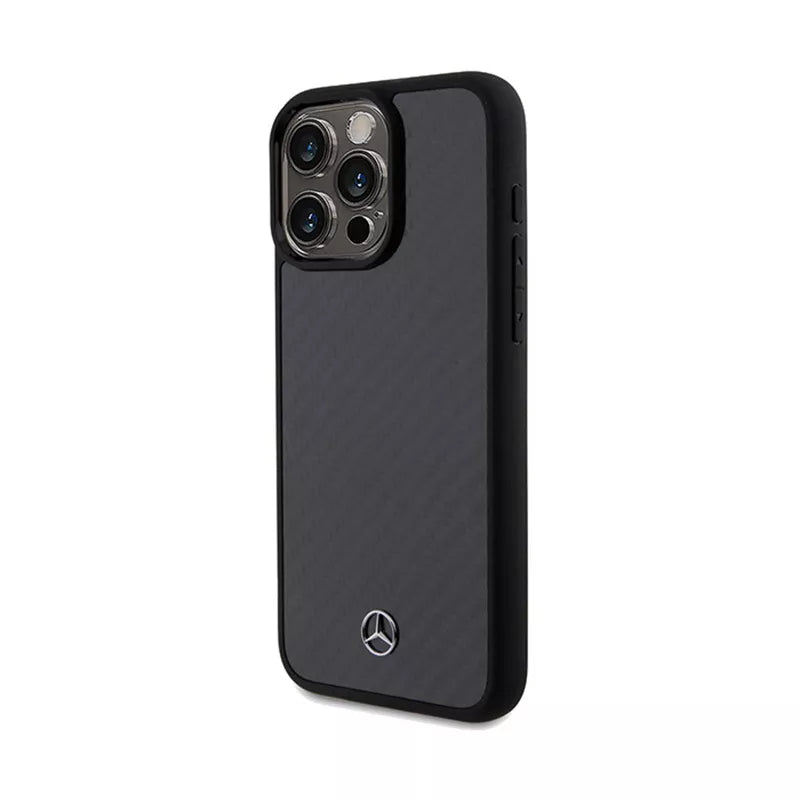 Mercedes Carbon Fiber Dynamic – Dėklas, skirtas „iPhone 15 Pro Max“ (juodas)