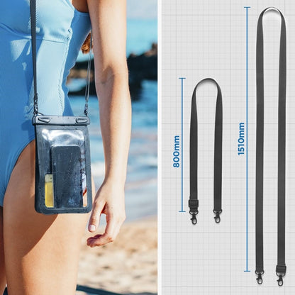 Spigen A603 Universalus vandeniui atsparus dėklas - Vandeniui atsparus dėklas išmaniesiems telefonams iki 6,9 colio (Juodas)