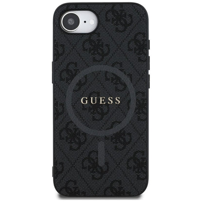 Guess 4G Ring Classic Logo MagSafe - dėklas skirtas iPhone 16e (juodas)
