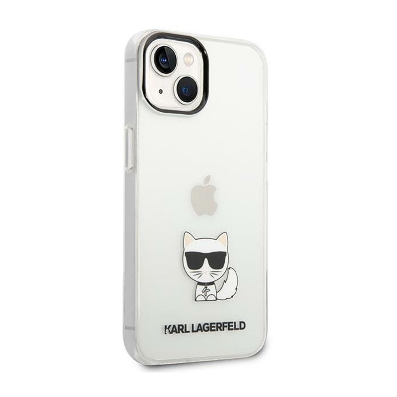 Karl Lagerfeld Dėklas Choupette Body – skirtas iPhone 14 Plus (Skaidrus)