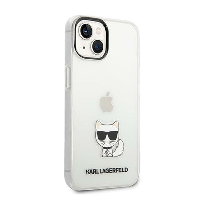 Karl Lagerfeld Dėklas Choupette Body – skirtas iPhone 14 Plus (Skaidrus)