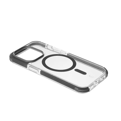 Cellularline Tetra Force Strong Guard Mag – iPhone 15 Pro MagSafe dėklas su MICROBAN danga (skaidrus)