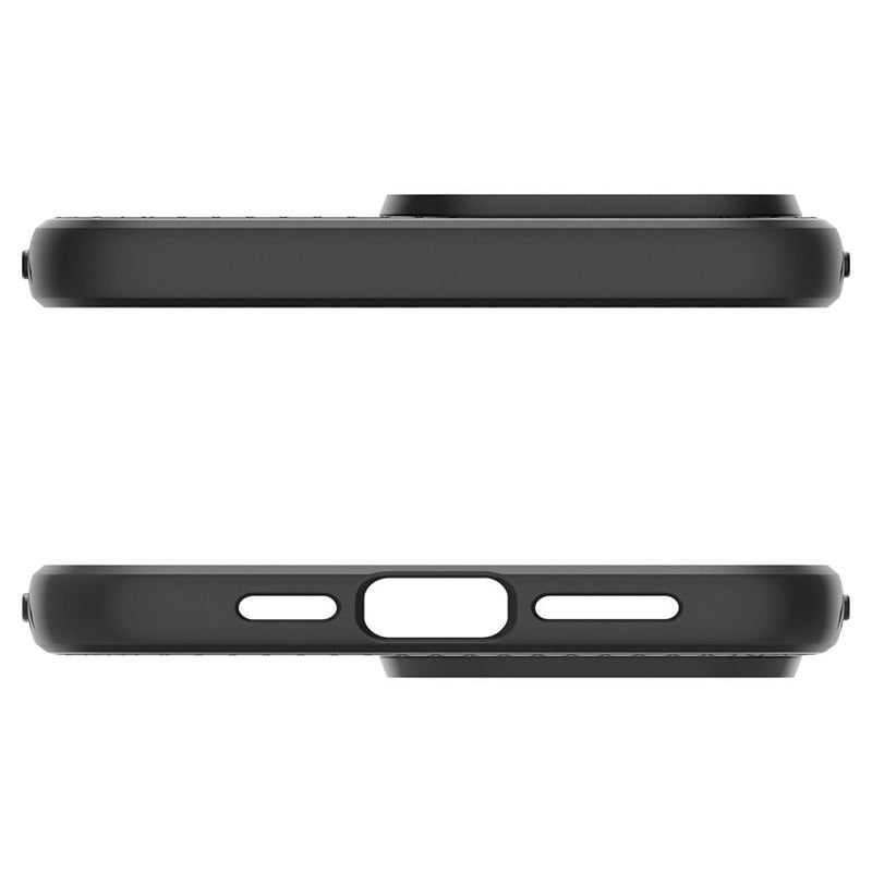 Spigen Liquid Air – dėklas, skirtas iPhone 15 Pro (matinė juoda)