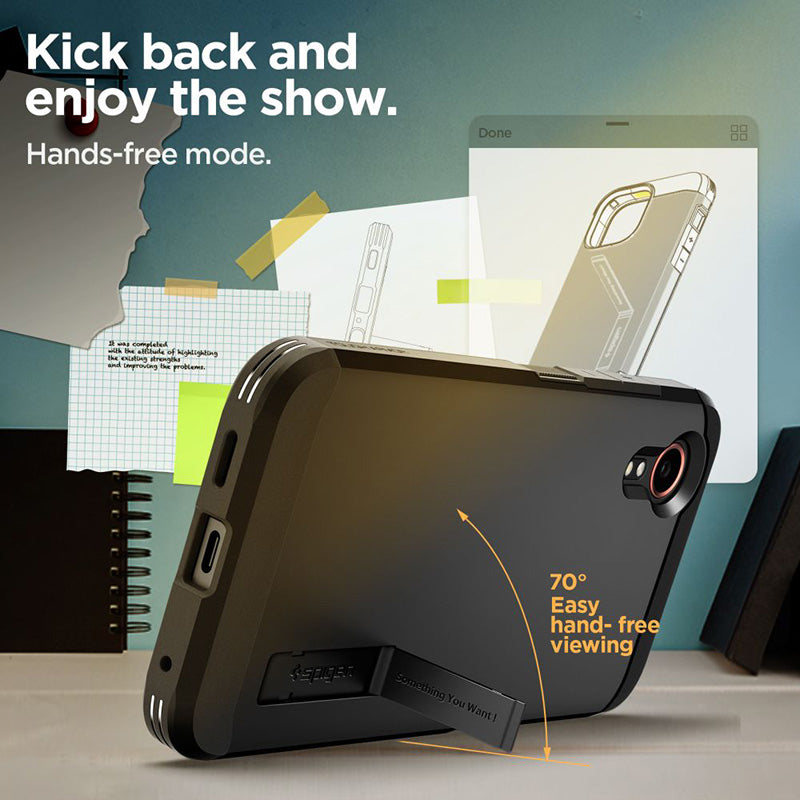 Spigen Tough Armor – Dėklas, skirtas „Samsung Galaxy XCover 7“ (juodas)