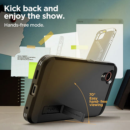 Spigen Tough Armor – Dėklas, skirtas „Samsung Galaxy XCover 7“ (juodas)