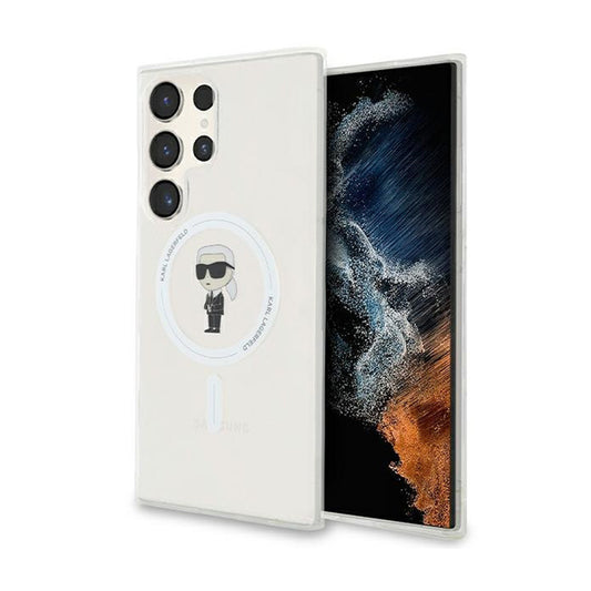 Karl Lagerfeld IML Ikonik MagSafe – dėklas Samsung Galaxy S24 Ultra (skaidrus)
