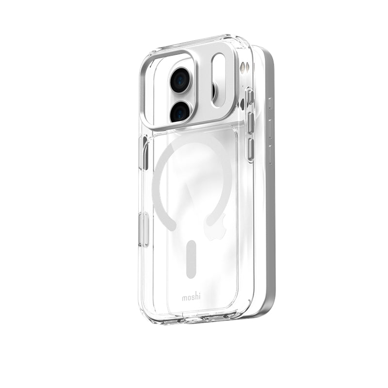 Moshi iGlaze MagSafe - Dėklas iPhone 17 Pro (Luna Silver)