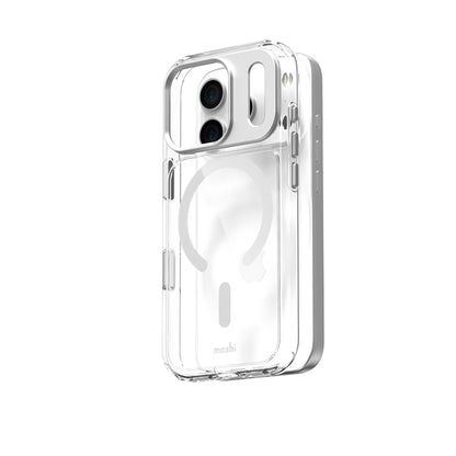 Moshi iGlaze MagSafe - Dėklas iPhone 17 Pro (Luna Silver)