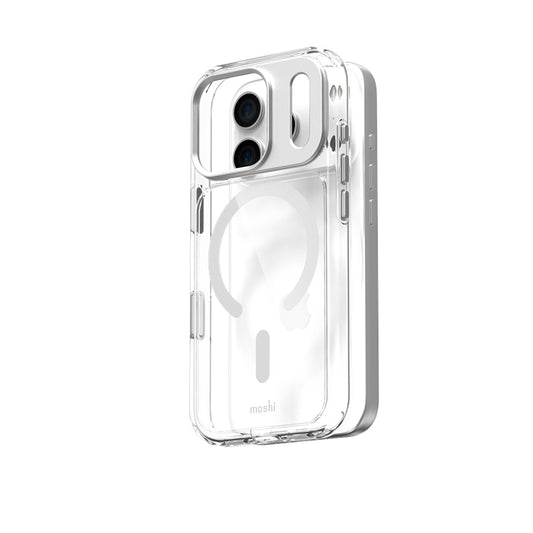 Moshi iGlaze MagSafe - Dėklas iPhone 17 Pro (Luna Silver)