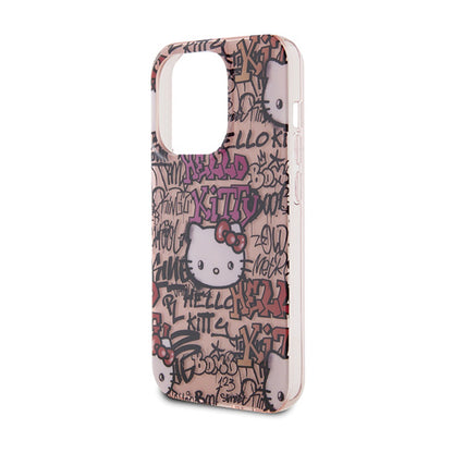 Hello Kitty IML žymos „Graffiti“ – „iPhone 13 Pro“ dėklas (rožinis)