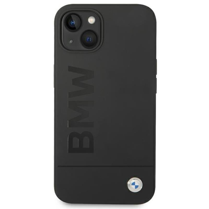 BMW silikoninis „Signature Logo MagSafe“ – dėklas, skirtas „iPhone 14 Plus“ (juodas)