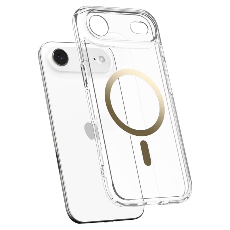 Spigen Ultra Hybrid MagSafe dėklas iPhone Air (Skaidrus/Auksinis)