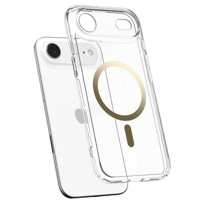 Spigen Ultra Hybrid MagSafe dėklas iPhone Air (Skaidrus/Auksinis)