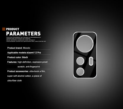 Mocolo Silk fotoaparato lęšių stiklas - apsauginis stiklas Xiaomi 12 Pro fotoaparato lęšiui
