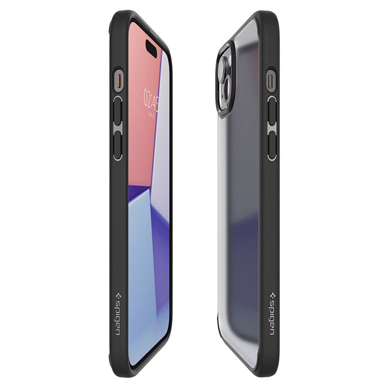 Spigen Ultra Hybrid - dėklas, skirtas iPhone 15 (Frost Black)