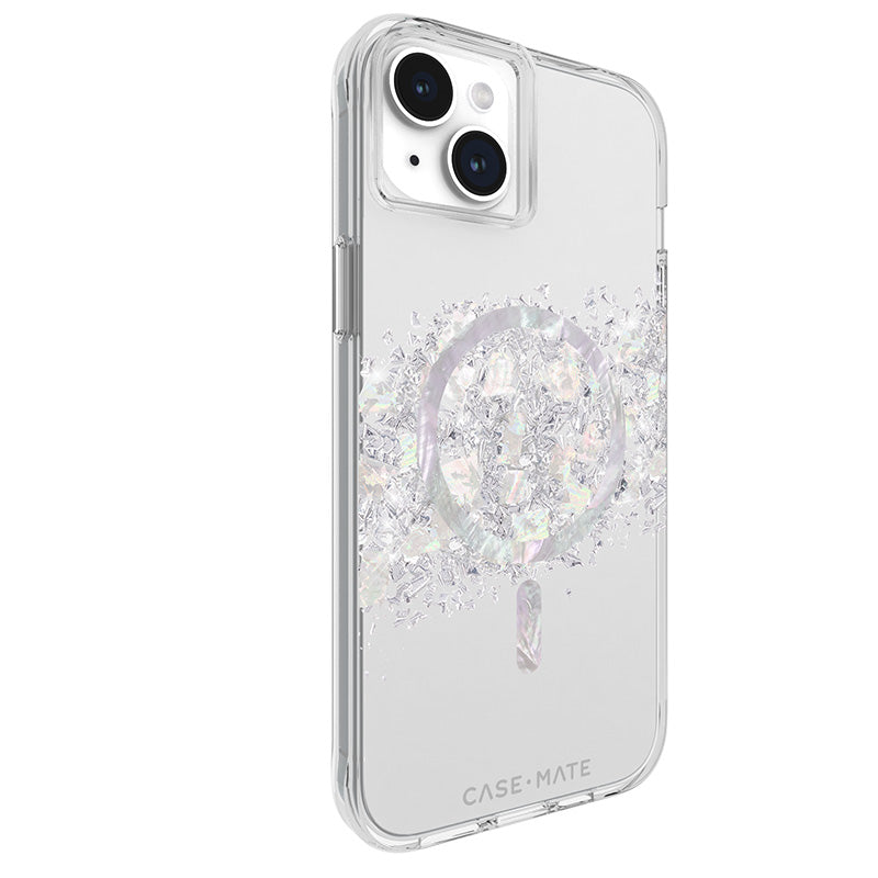 Case-Mate Karat MagSafe – iPhone 15 Plus dėklas su perlamutru („A Touch of Pearl“)