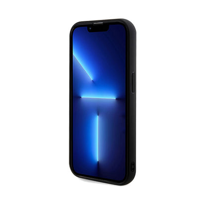 Guess Sequin Script Metal - Dėklas iPhone 14 Pro (juodas)