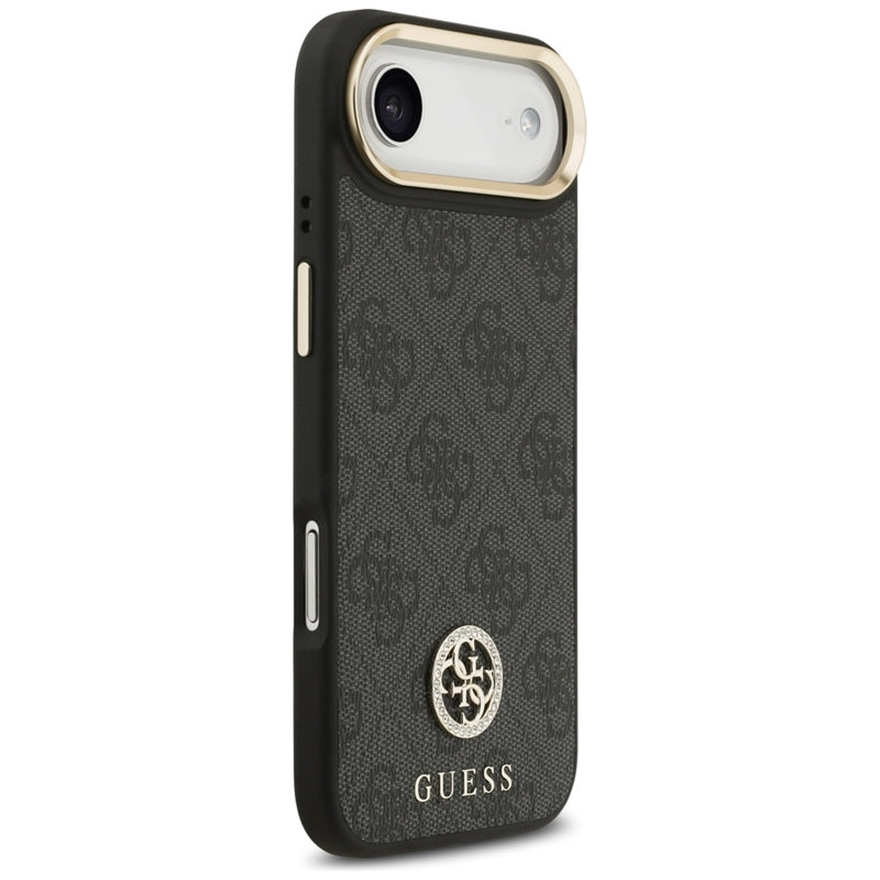 Guess 4G Strass Logo MagSafe dėklas iPhone Air (juodas)