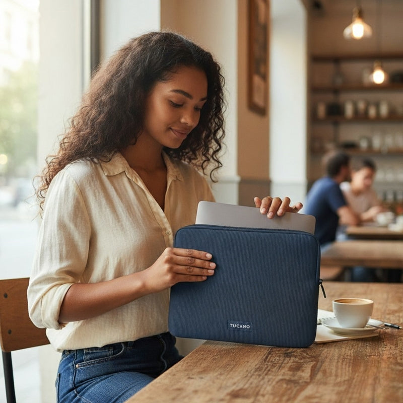 Tucano Colore2 - Dėklas MacBook Pro 15” / Nešiojamajam kompiuteriui 14” / 13” (Tamsiai mėlynos)