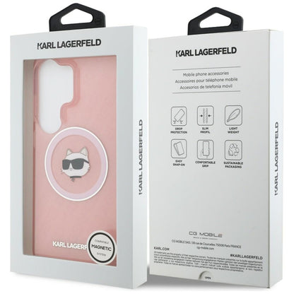 Karl Lagerfeld IML kartotoji Choupette MagSafe - Samsung Galaxy S26 Ultra dėklas (rožinis)