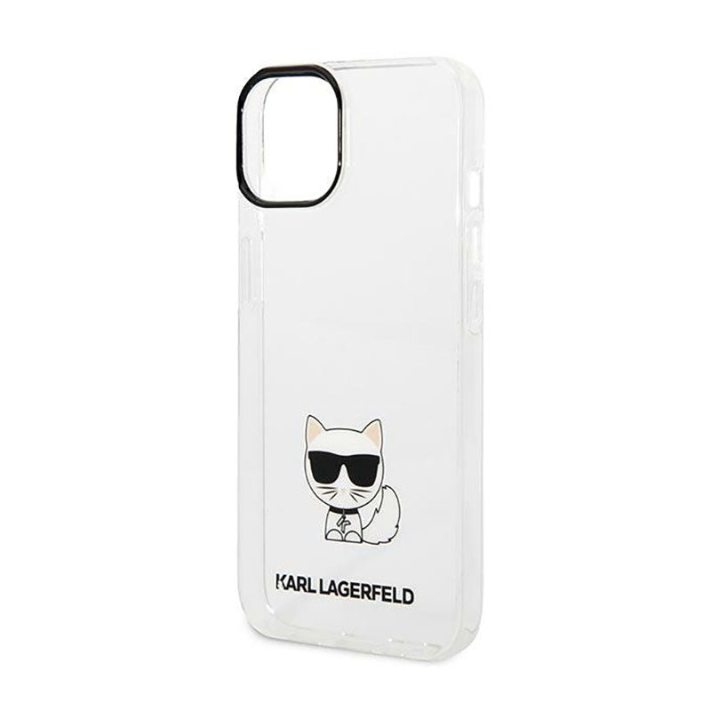 Karl Lagerfeld Dėklas Choupette Body – skirtas iPhone 14 Plus (Skaidrus)