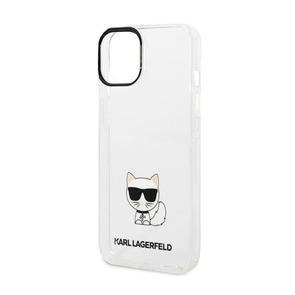 Karl Lagerfeld Dėklas Choupette Body – skirtas iPhone 14 Plus (Skaidrus)