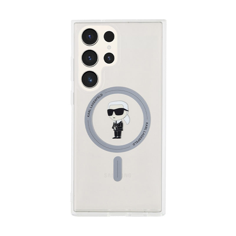 Karl Lagerfeld IML Ikonik MagSafe – dėklas Samsung Galaxy S24 Ultra (skaidrus)