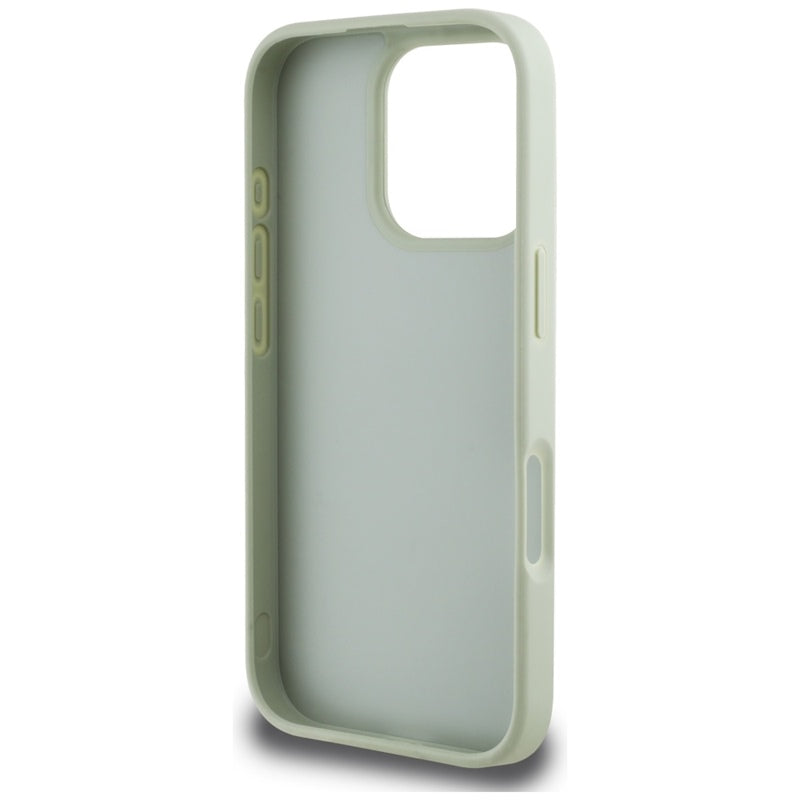 Guess Grained Big 4G Logo Small Classic Logo – dėklas iPhone 16 Pro Max (žalias)