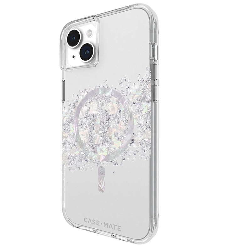 Case-Mate Karat MagSafe – iPhone 15 Plus dėklas su perlamutru („A Touch of Pearl“)