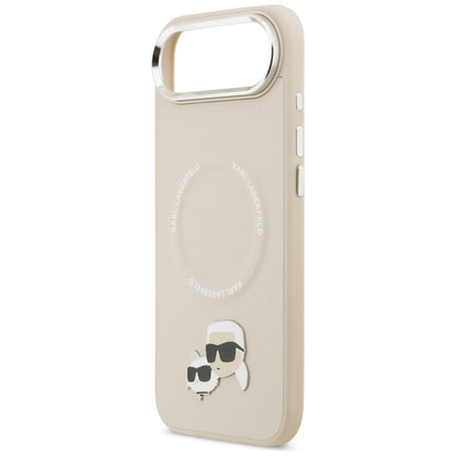 Karl Lagerfeld Karl & Choupette Sagės MagSafe dėklas iPhone Air (smėlio spalvos)