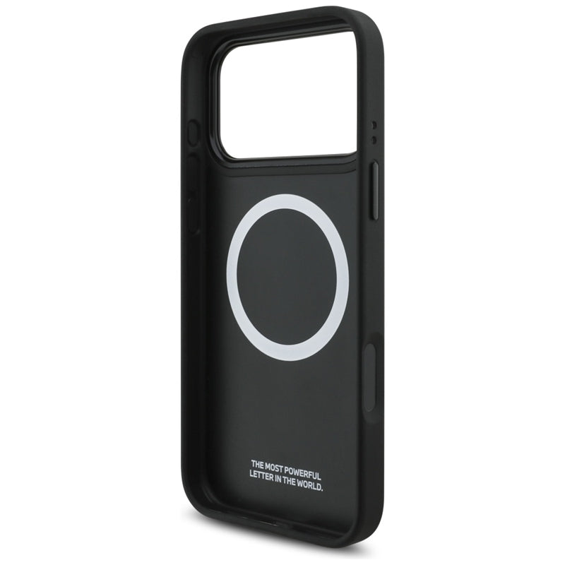 BMW M Tricolor Metal Logo MagSafe - iPhone 17 Pro Max dėklas (Juodas)