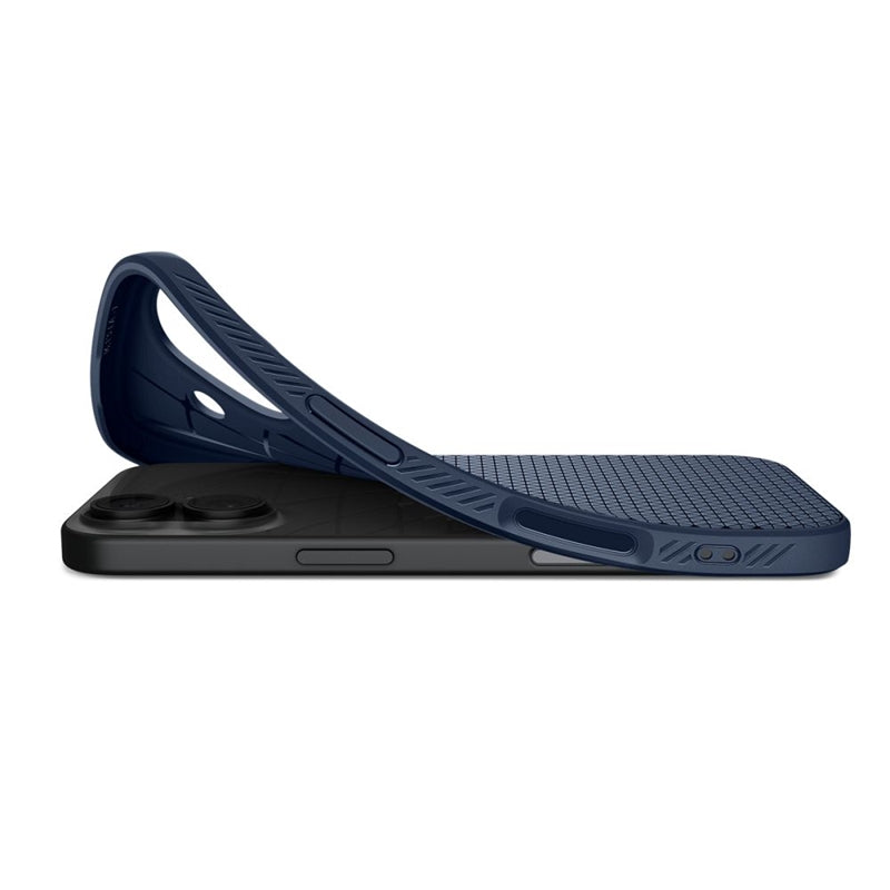 Spigen Liquid Air - Dėklas, skirtas iPhone 17 (Tamsiai mėlynas)