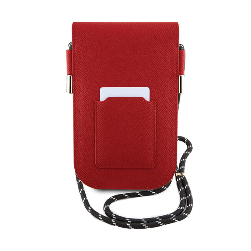 Hello Kitty odos, slepianti kačiuko virvelę – telefono crossbody krepšys (raudonas)