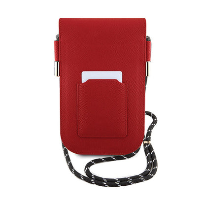 Hello Kitty odos, slepianti kačiuko virvelę – telefono crossbody krepšys (raudonas)