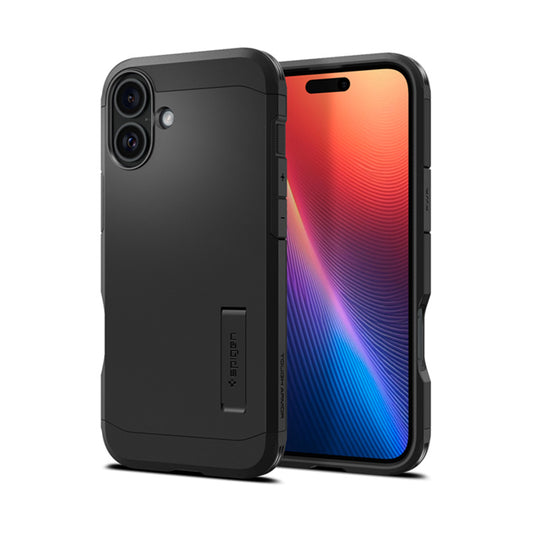 Spigen Tough Armor Mag MagSafe - "iPhone 16" dėklas (juodas)