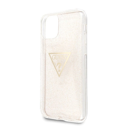 Guess Solid Glitter Triangle – dėklas, skirtas iPhone 11 Pro (auksinis)