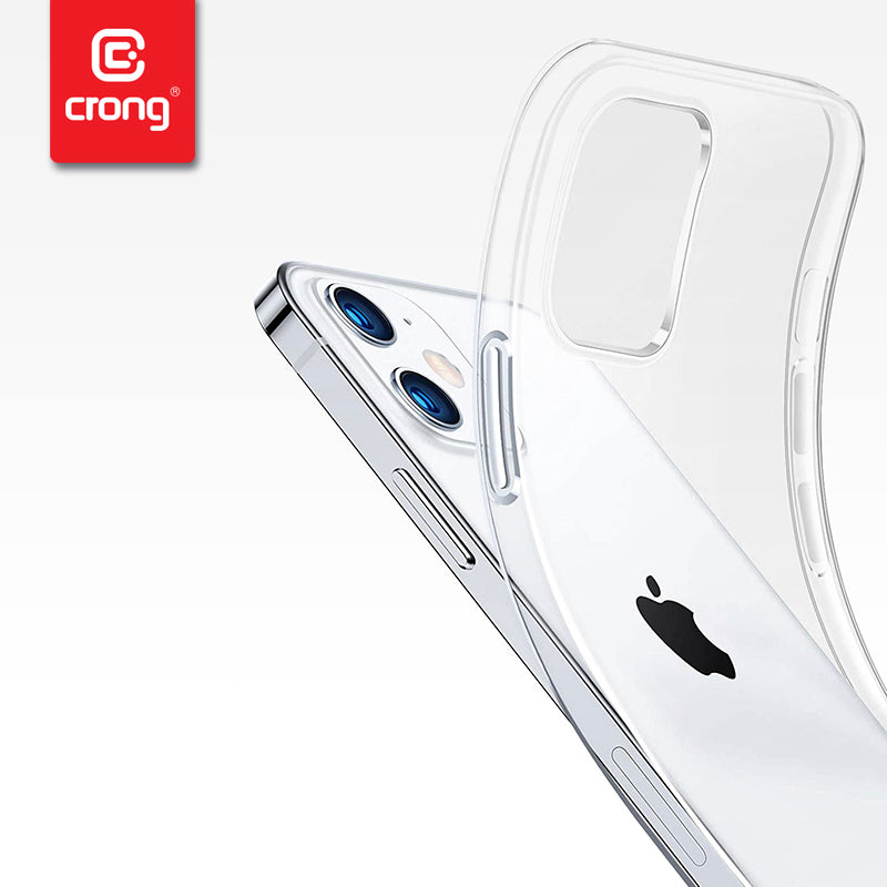 Crong Crystal Slim Cover – Apsauginis dėklas, skirtas iPhone 12 Pro Max (skaidrus)