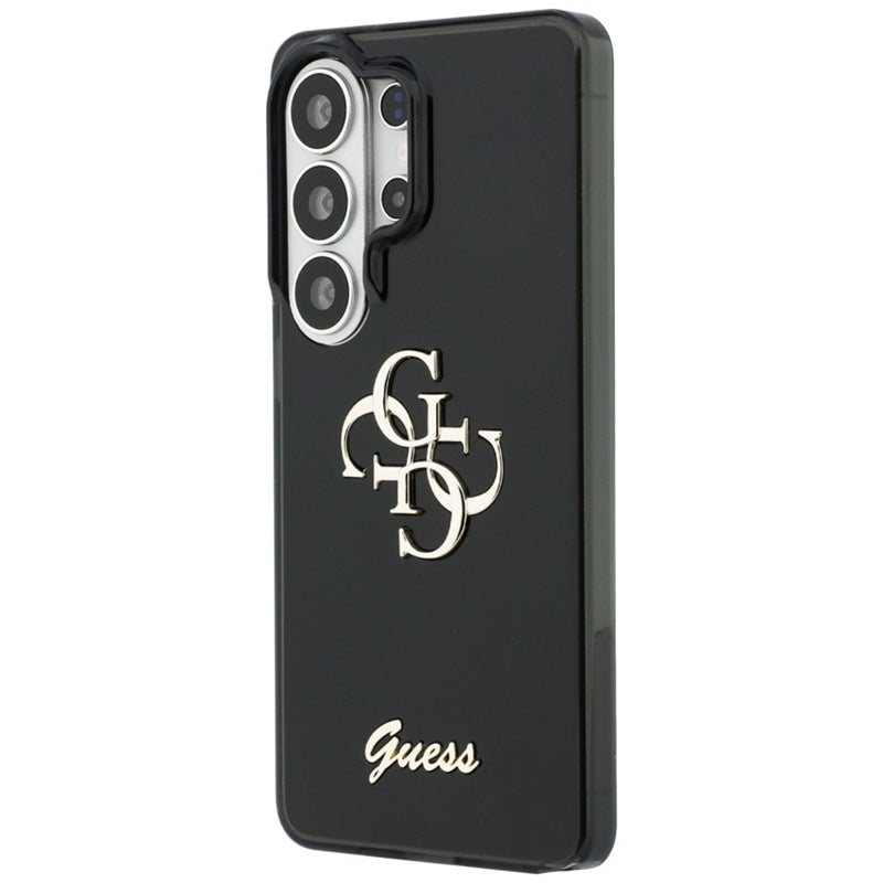 Guess IML Big Metal 4G Script dėklas - Samsung Galaxy S26 Ultra (juodas)