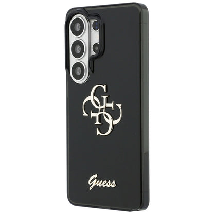 Guess IML Big Metal 4G Script dėklas - Samsung Galaxy S26 Ultra (juodas)