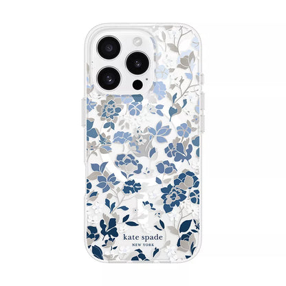 Kate Spade New York Protective Gems MagSafe – Dėklas iPhone 16 Pro (Flowerbed Blue)