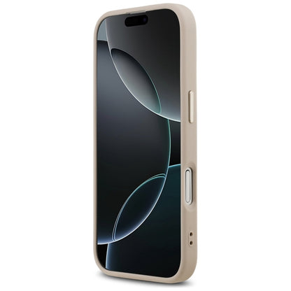 Guess 4G Big 4G Classic Logo dėklas iPhone 17 (Rožinė / Auksinė)
