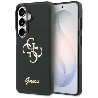 Guess IML Big Metal 4G Script – Samsung Galaxy S26 dėklas (juodas)